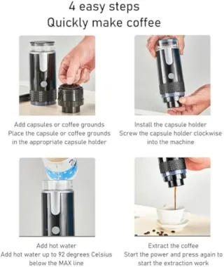 Cafetera Portátil Mini Dual