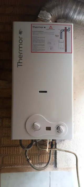 Calentador Gas Butano Thermor Blanco