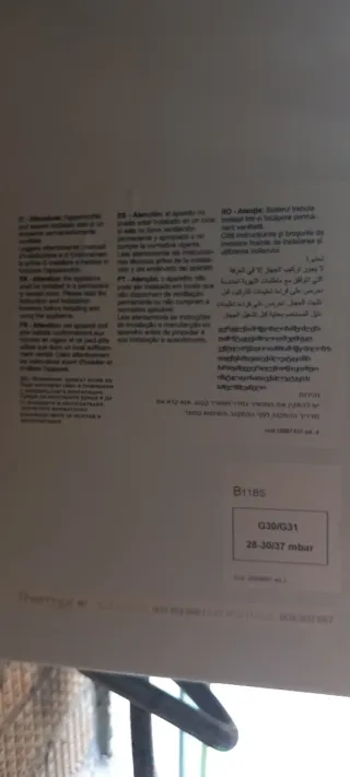 Calentador Gas Butano Thermor Blanco