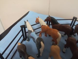 Lote 12 Caballos + 2 potros percherones Playmobil