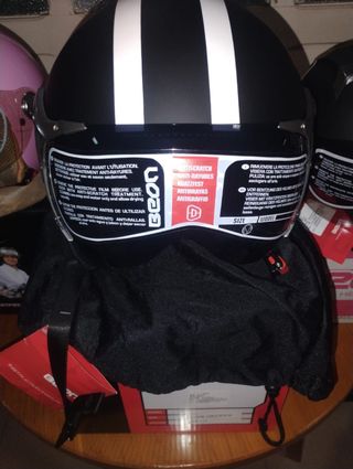 Cascos BEON Moto Scooter Negro y Rosa NUEVOS