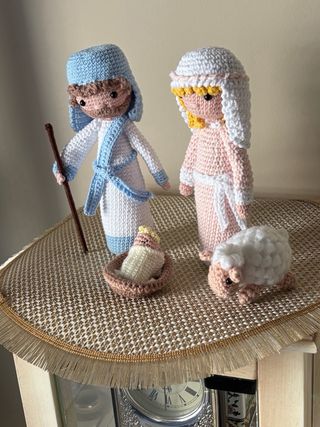 Oferta. Belén de crochet artesanal