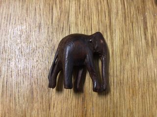 Set 3 Elefantes Madera Decorativos