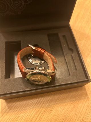 Reloj Massimo Dutti Marrón y Verde