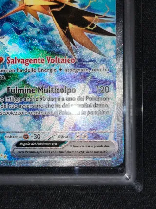 Carta Pokémon Zapdos EX 202/165 Aigrading 9.5 Ita