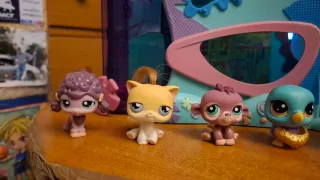 Casa Petshop con 7 muñecos