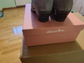 Botines Alma en Pena grises talla 38