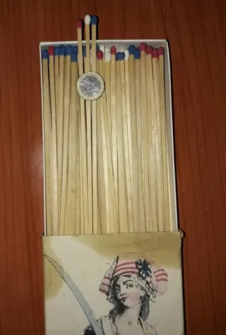 Caja Cerillas Gigante Años 60