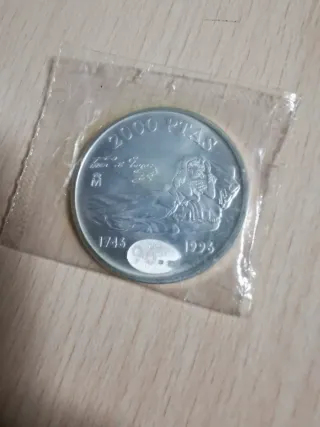 Moneda 2000 Pesetas Goya Plata 1996