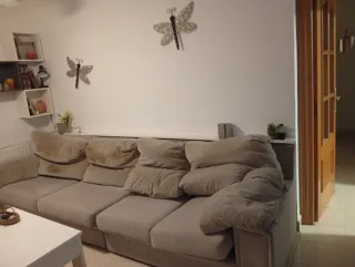 Sofá 4 plazas color gris perla