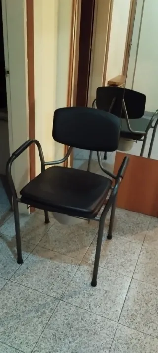 Silla WC Acolchada con Inodoro Portátil