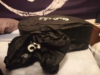 Alforjas Cuero Rígido Moto Custom + Fundas Lluvia