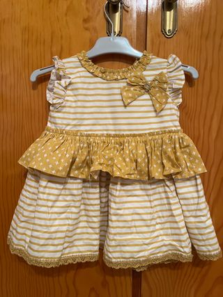 Vestido niña con braguita a juego