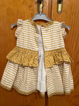 Vestido niña con braguita a juego