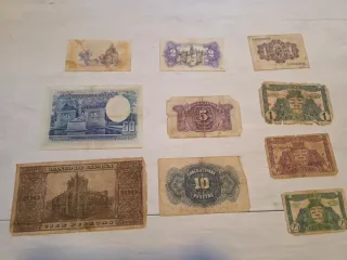 Lote Billetes España Guerra Civil y Posguerra