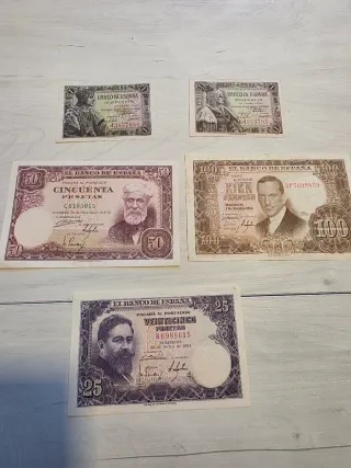 Lote Billetes España Guerra Civil y Posguerra