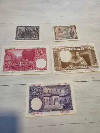 Lote Billetes España Guerra Civil y Posguerra