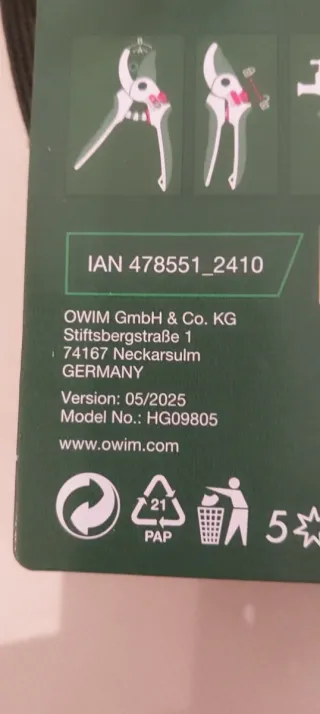 Tijeras de bypass Parkside