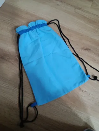Mochila azul loneta