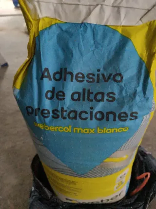 4 sacos Adhesivo Webercol Max Blanco