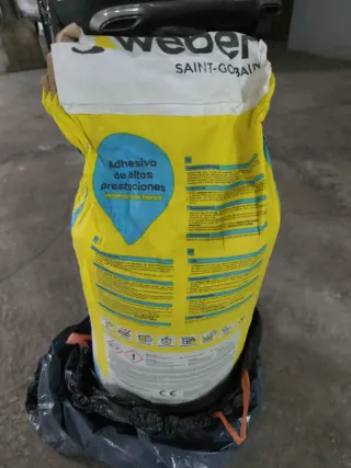 4 sacos Adhesivo Webercol Max Blanco