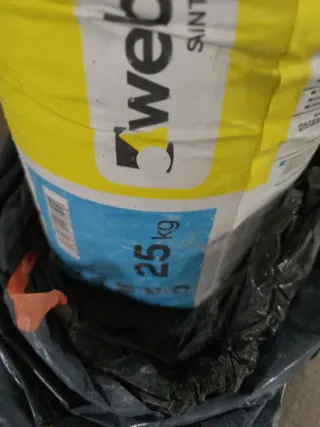 4 sacos Adhesivo Webercol Max Blanco