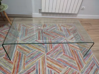 Mesa Centro Cristal Templado Rectangular