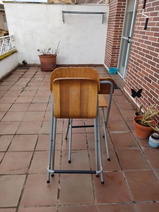 Sillas plegables madera y metal