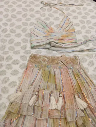 Conjunto Boho 2 Piezas Falda y Top