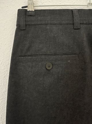 Pantalón Zara Gris Oscuro/Negro