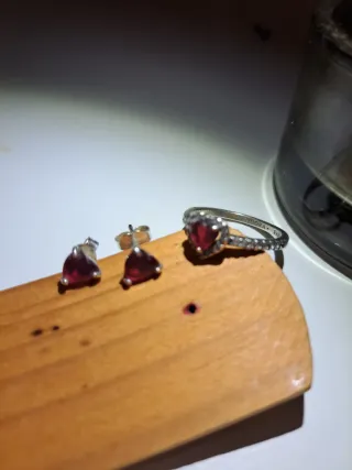 Conjunto Pandora Corazón Rojo