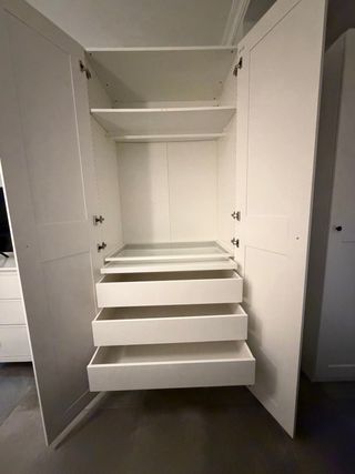 Armario doble puerta madera blanco