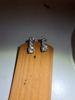 Pendientes LOTUS Brillantes Plata