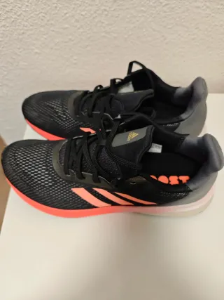 Zapatillas Adidas Astrarun Negras Naranja