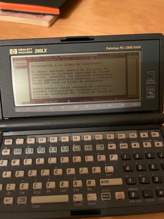 Hewlett Packard 200LX Palmtop PC 2MB RAM