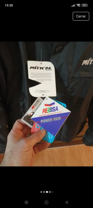 Chaqueta Mítica Negra Moto