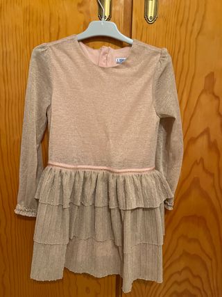Vestido Niña Mayoral Brillo Volantes