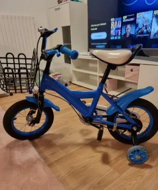 Bicicleta infantil azul