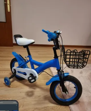 Bicicleta infantil azul