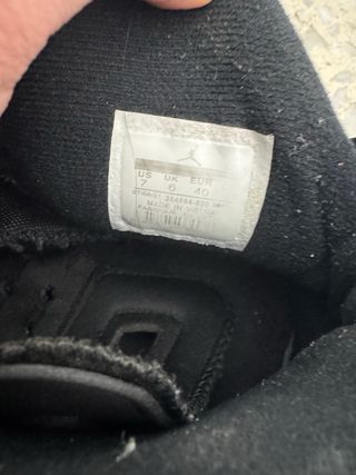 Zapatillas Jordan Negras Talla 40