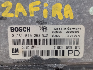 CENTRALITA MOTOR UCE OPEL ZAFIRA A 0281010268 244