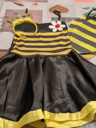 Disfraz Abeja Niña Corona y Alas