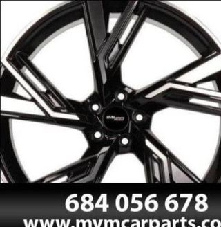 SET 4 LLANTAS AUDI RS6 2020 NEGRA PULIDA