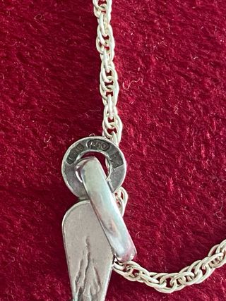 Collana con crocifisso vintage in argento