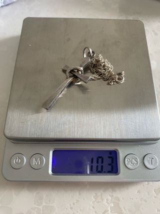 Collana con crocifisso vintage in argento