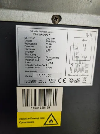 Vinoteca expositora frontal