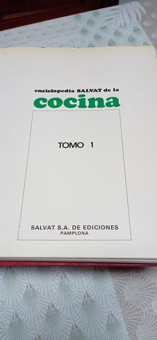 Enciclopedia Salvat de la cocina 5 tomos