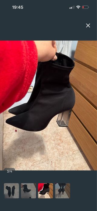 Botines negros de tacón