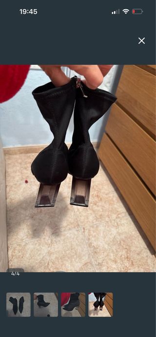 Botines negros de tacón