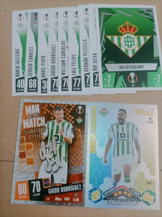 Colección de cromos Real Betis Balompié Topps